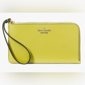 NWT KATE SPADE- Lucy Medium L-Zip Wristlet - Lime Slice